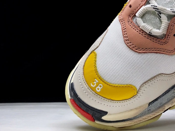 BLCG Triple S Cream Yellow Red 524038 W09O5 GoodFit 2522