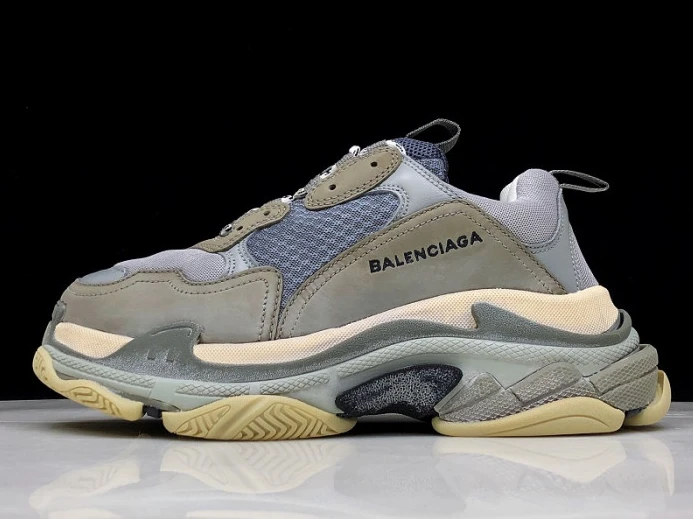 BLCG Triple S Grey Beige 656686 W06G01 Popular 2528
