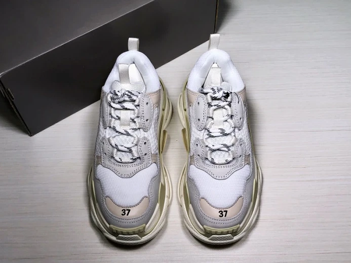 BLCG Triple S White (W) 524036-W09E1- Fashionable 2545