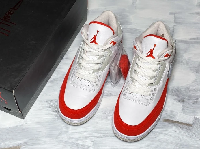 BestValue Air Jordan 3 Retro Tinker White University Red CJ0939- 979