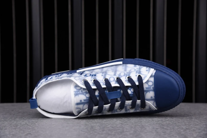 BestValue DR B23 Low Top Oblique Sneaker Blue 2834