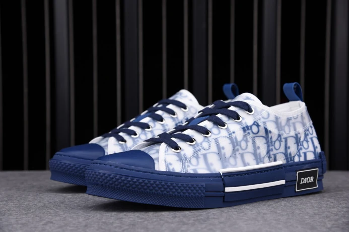 BestValue DR B23 Low Top Oblique Sneaker Blue 2834