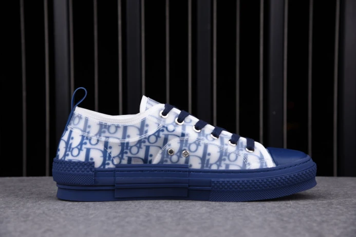 BestValue DR B23 Low Top Oblique Sneaker Blue 2834