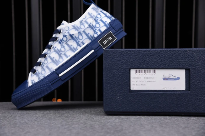 BestValue DR B23 Low Top Oblique Sneaker Blue 2834