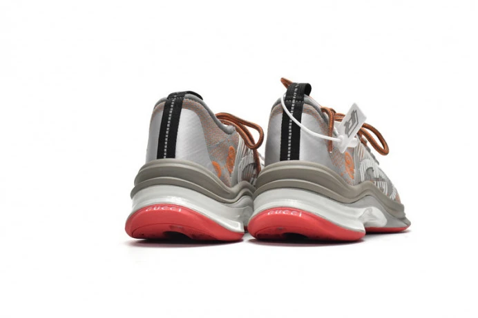 BestValue Gucc Run Sneakers Grey Red 2888
