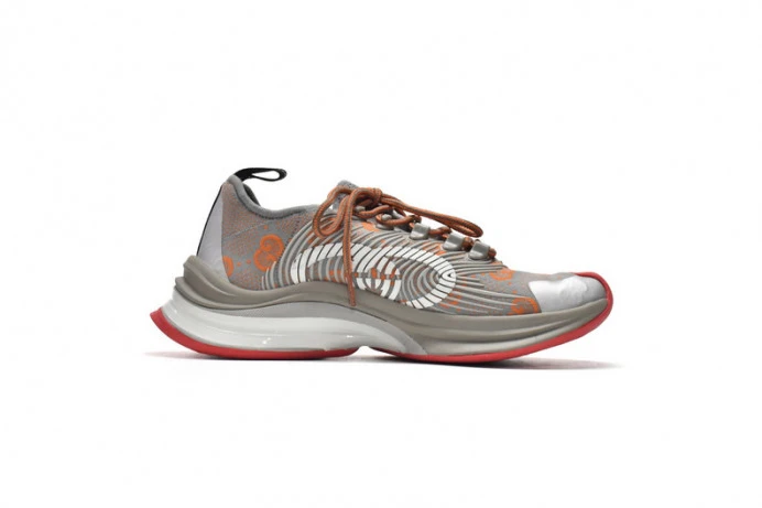 BestValue Gucc Run Sneakers Grey Red 2888
