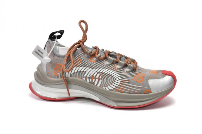 BestValue Gucc Run Sneakers Grey Red 2888
