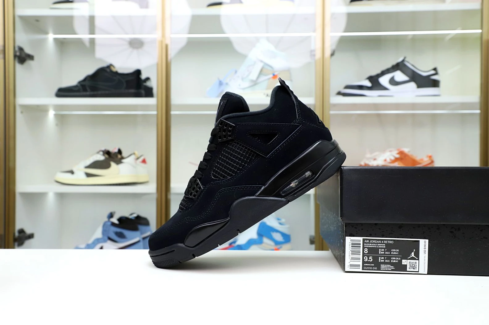 BestValue Kimikick AIR JORDAN 4 RETRO 'BLACK CAT' 1945