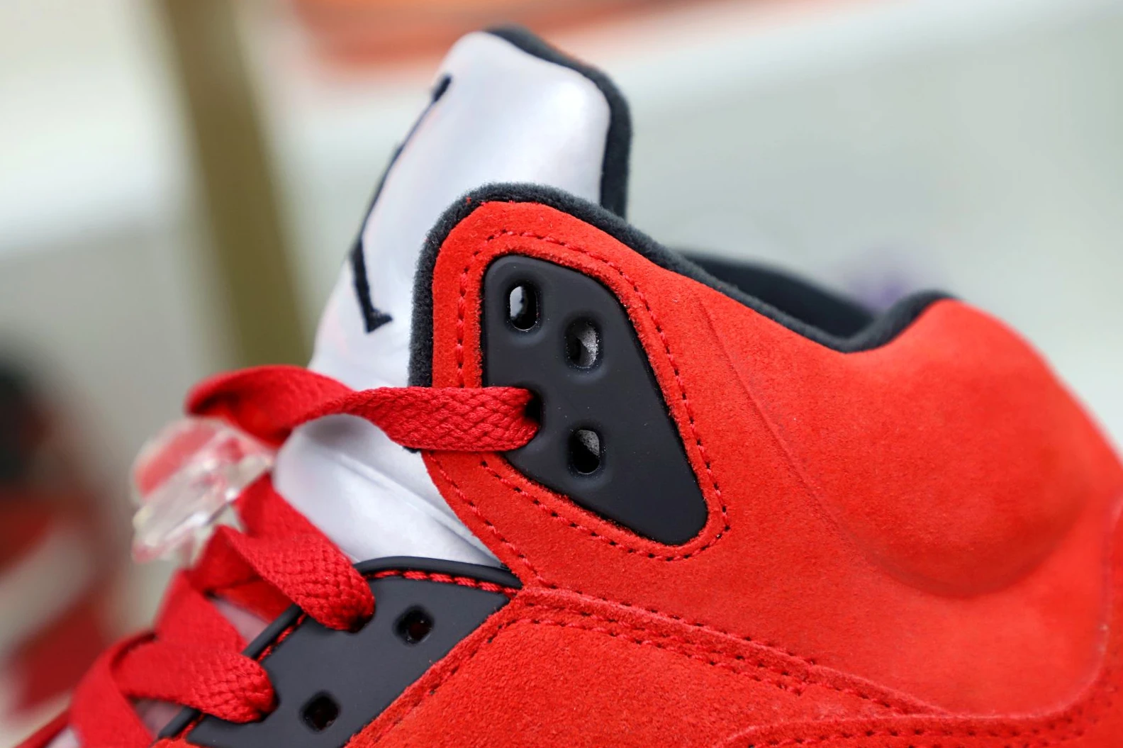 BestValue Kimikick AIR JORDAN 5 RETRO RAGING BULL RED SUEDE 1955