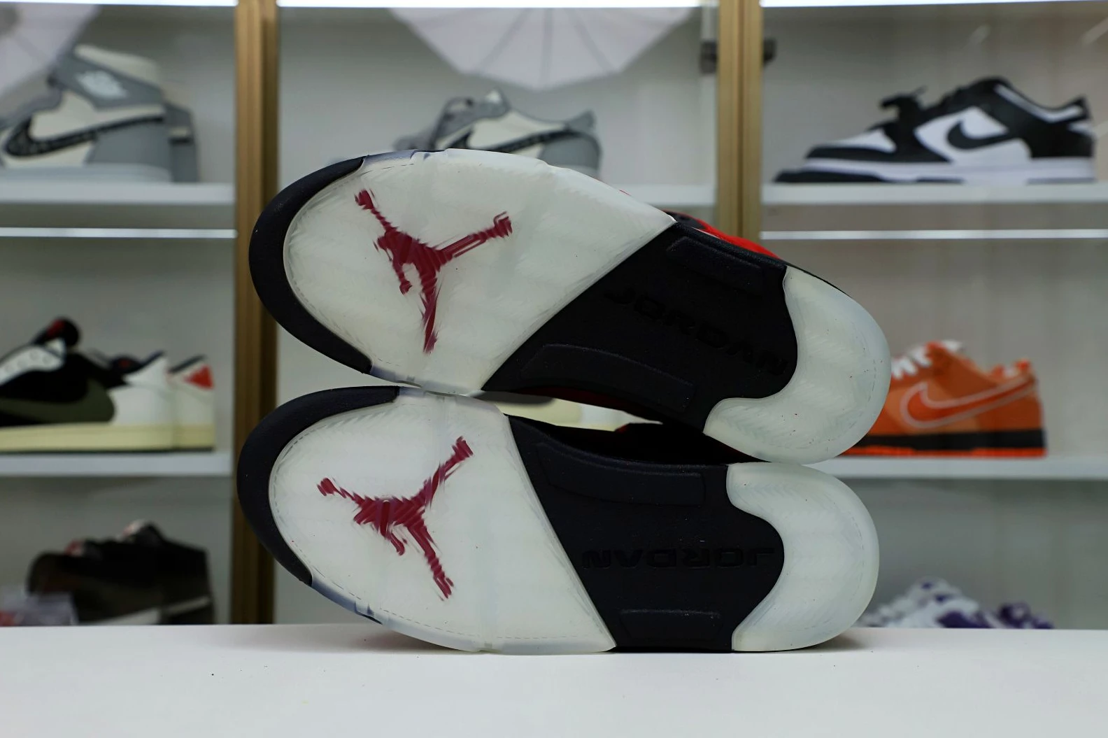 BestValue Kimikick AIR JORDAN 5 RETRO RAGING BULL RED SUEDE 1955