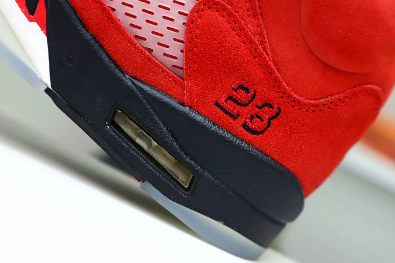 BestValue Kimikick AIR JORDAN 5 RETRO RAGING BULL RED SUEDE 1955