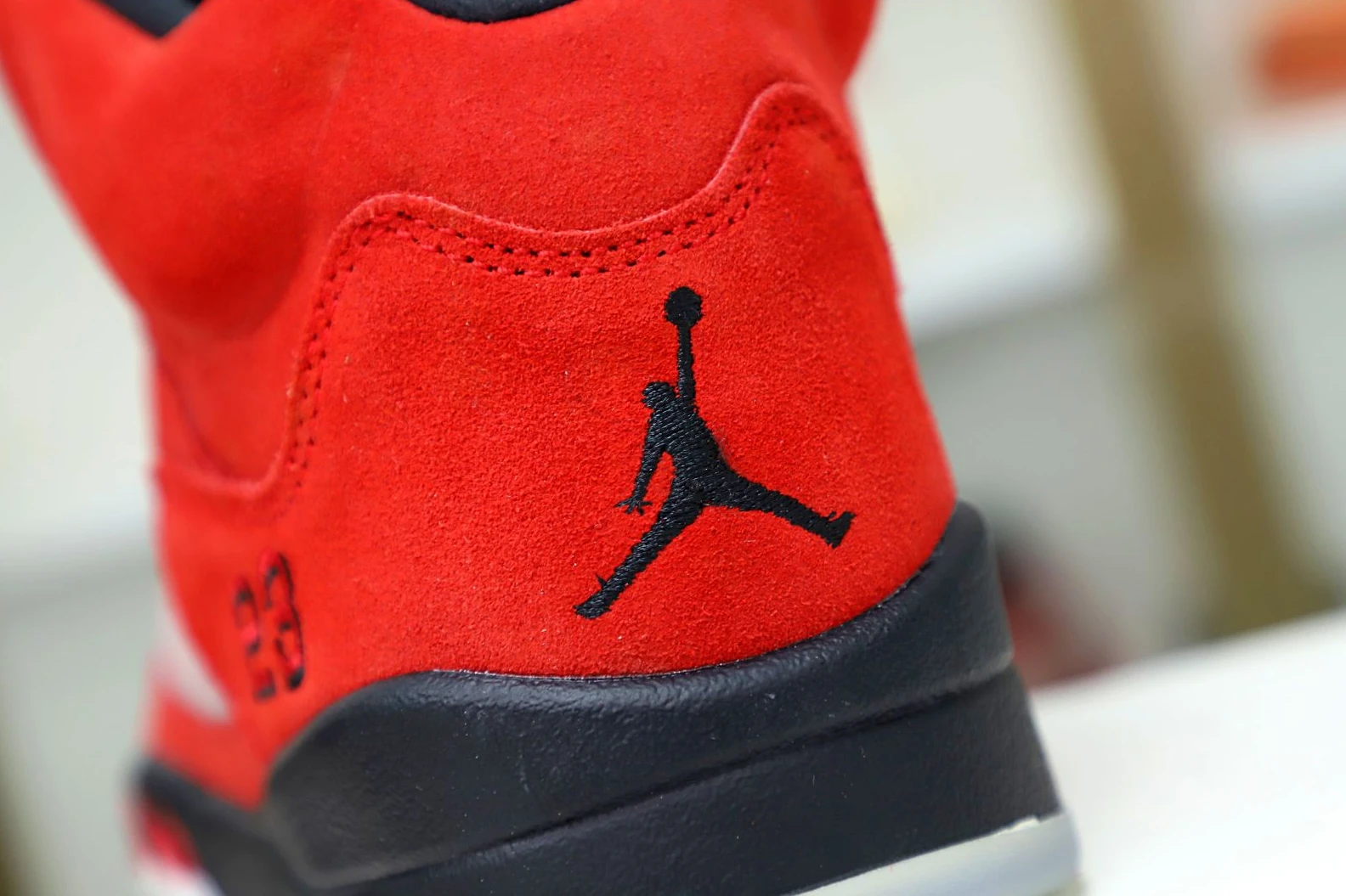 BestValue Kimikick AIR JORDAN 5 RETRO RAGING BULL RED SUEDE 1955