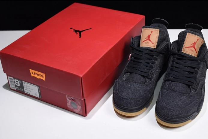 BestValue Levi's x Air Jordan 4 'black' AO2571- 1062