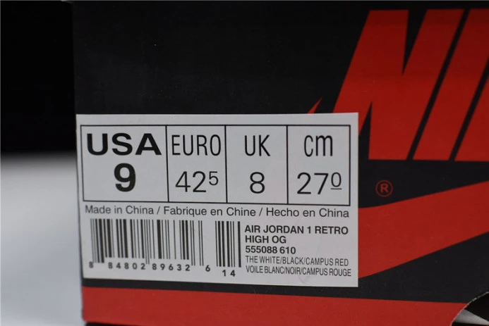 BestValue air jordan 1 retro high og bred toe 555088- 1324