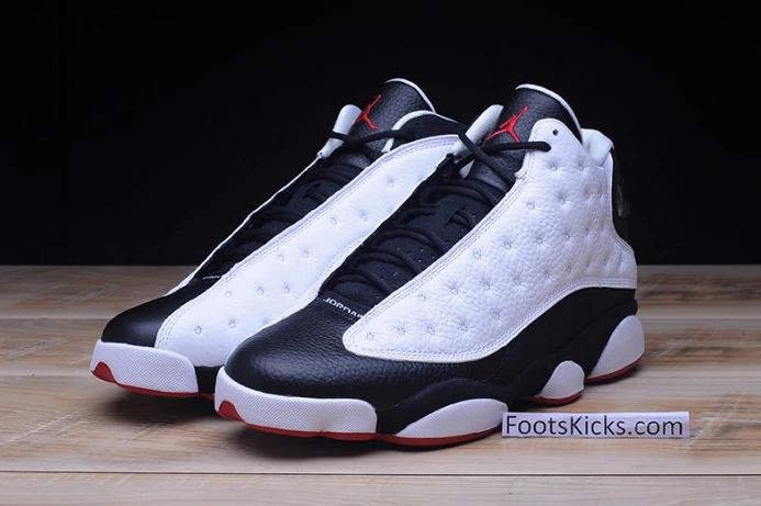 BestValue air jordan 13 retro "he got game" white  black-true red 309259- 1198