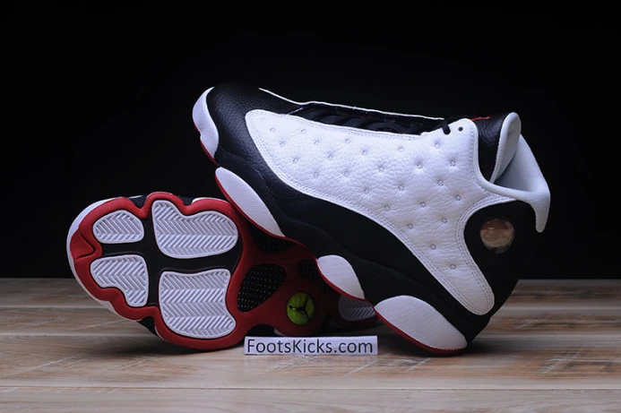 BestValue air jordan 13 retro "he got game" white  black-true red 309259- 1198