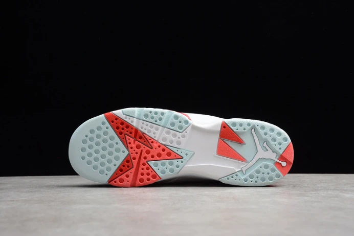 BestValue air jordan 7 girls white topaz mist ember glow 442960- 1572