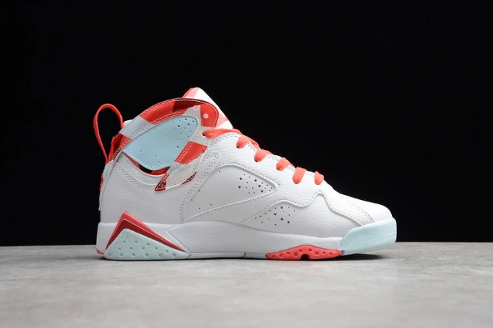 BestValue air jordan 7 girls white topaz mist ember glow 442960- 1572