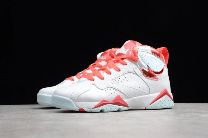 BestValue air jordan 7 girls white topaz mist ember glow 442960- 1572