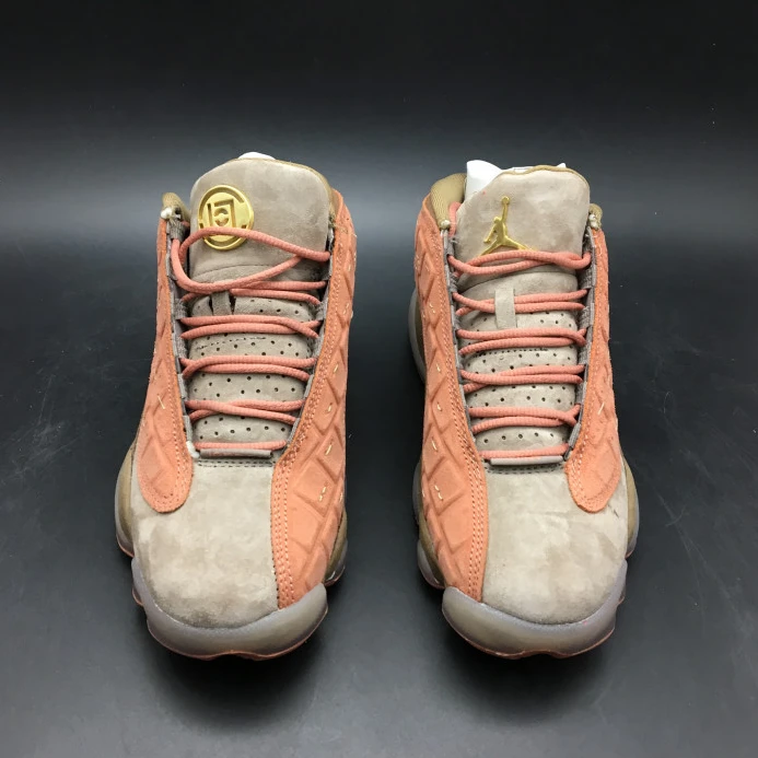 CLOT x Air Jordan 13 Low Sepia Stone Canteen-Terra Blush AT3102- WellDesigned 1163