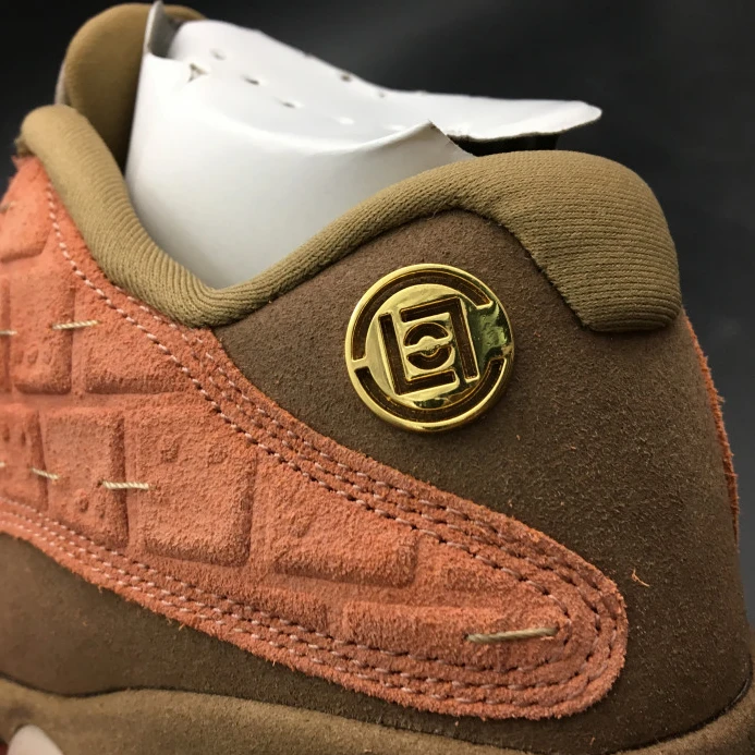 CLOT x Air Jordan 13 Low Sepia Stone Canteen-Terra Blush AT3102- WellDesigned 1163