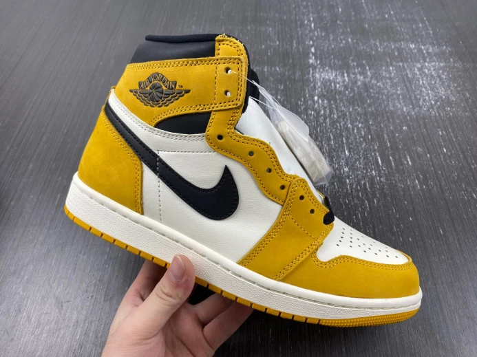 Comfortable Air Jordan 1 High OG Yellow Ochre DZ5485- 745