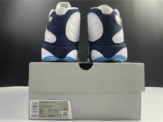 Comfortable Air Jordan 13 Dark Powder Blue 414571- 690
