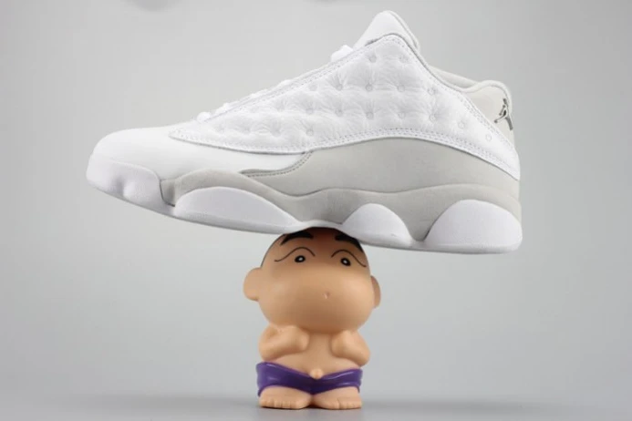 Comfortable Air Jordan 13 LowPure Money white mens 310810- 1159
