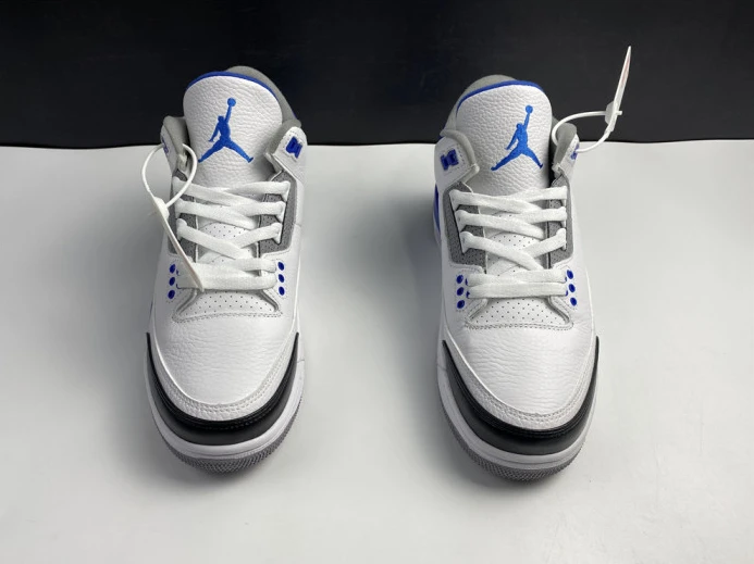 Comfortable Air Jordan 3 Retro White Blue CT8532- 972