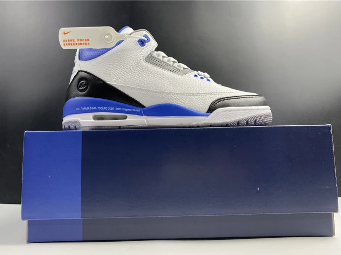 Comfortable Air Jordan 3 Retro White Blue CT8532- 972