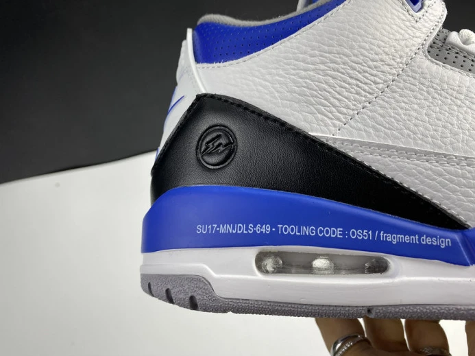 Comfortable Air Jordan 3 Retro White Blue CT8532- 972
