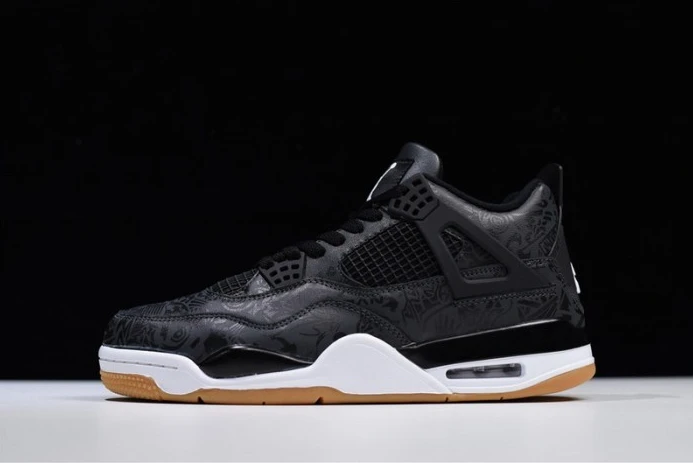 Comfortable Air Jordan 4 Retro Black Laser CI1184- 1056