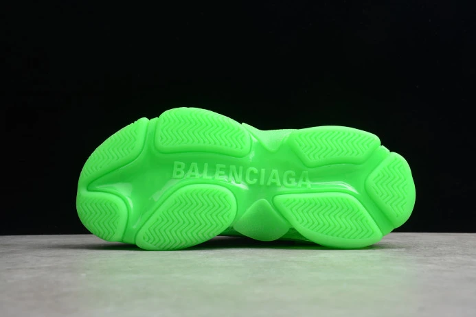 Comfortable BLCG Triple S Neon Green Clear Sole 544351 W09OL 2543