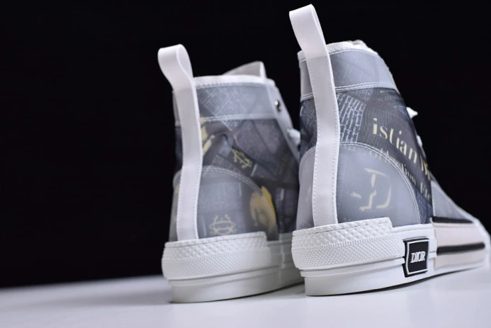 Comfortable DR B23 Oblique High Top Sneakers 2821