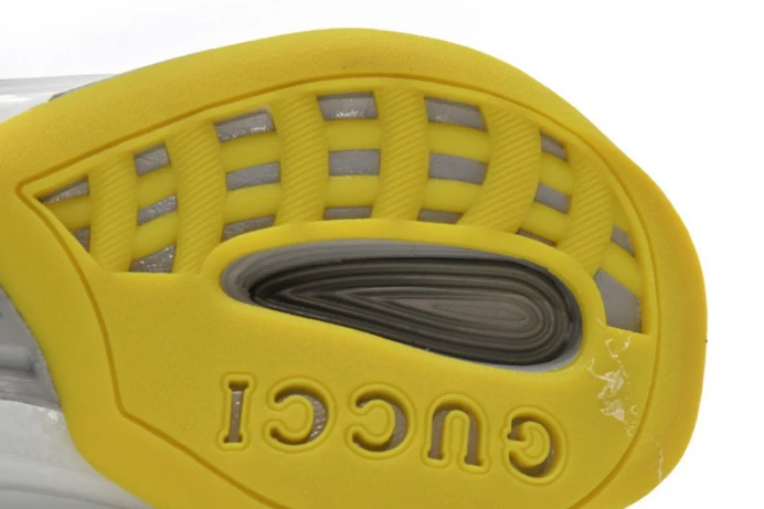 Comfortable Gucc Run Sneakers Black Yellow 2890