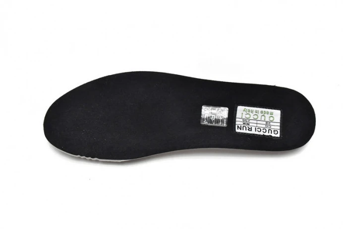 Comfortable Gucc Run Sneakers Black Yellow 2890
