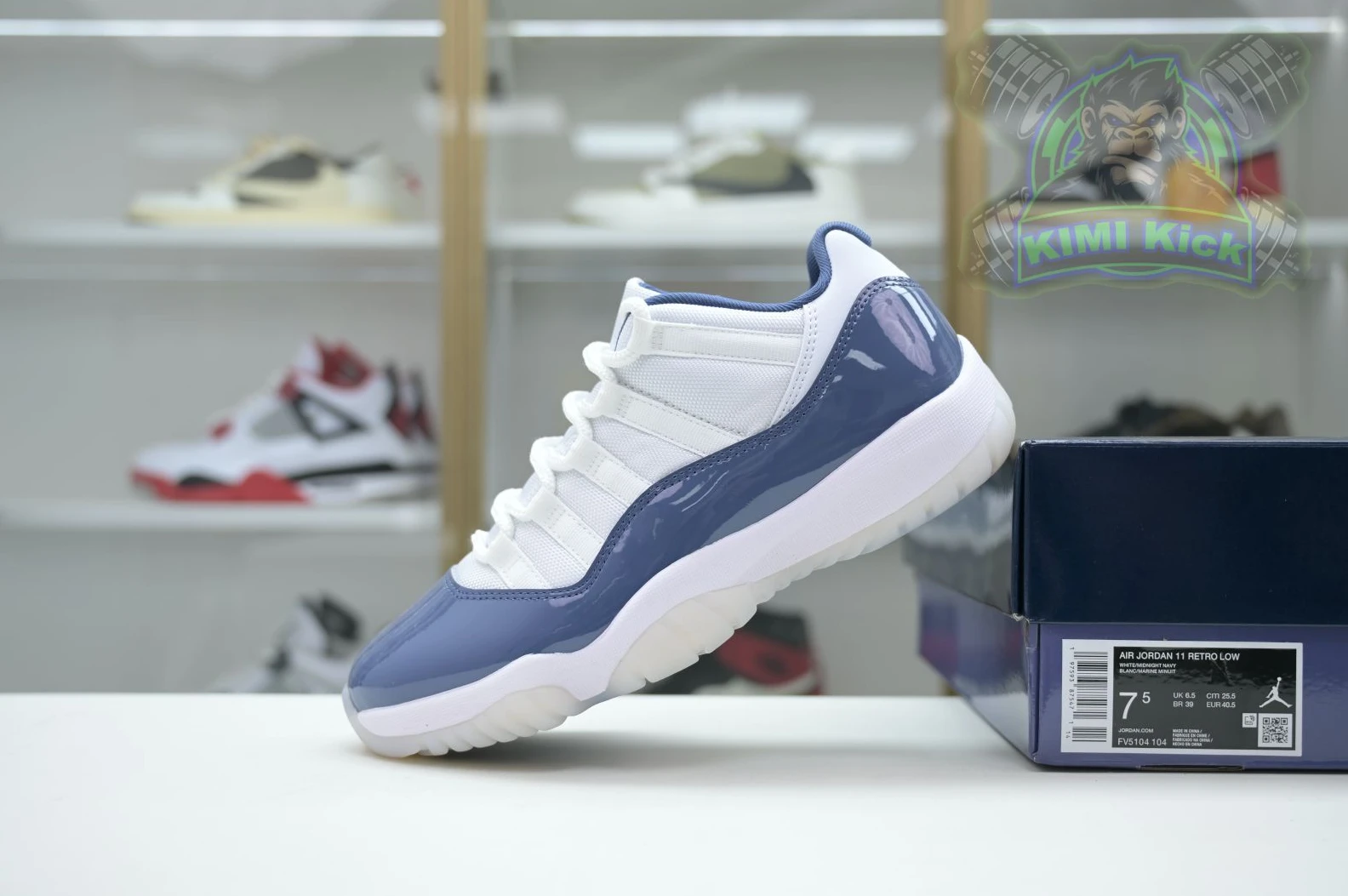Comfortable Kimikick Jordan Air Jordan 11 Low“Diffused Blue” 1869