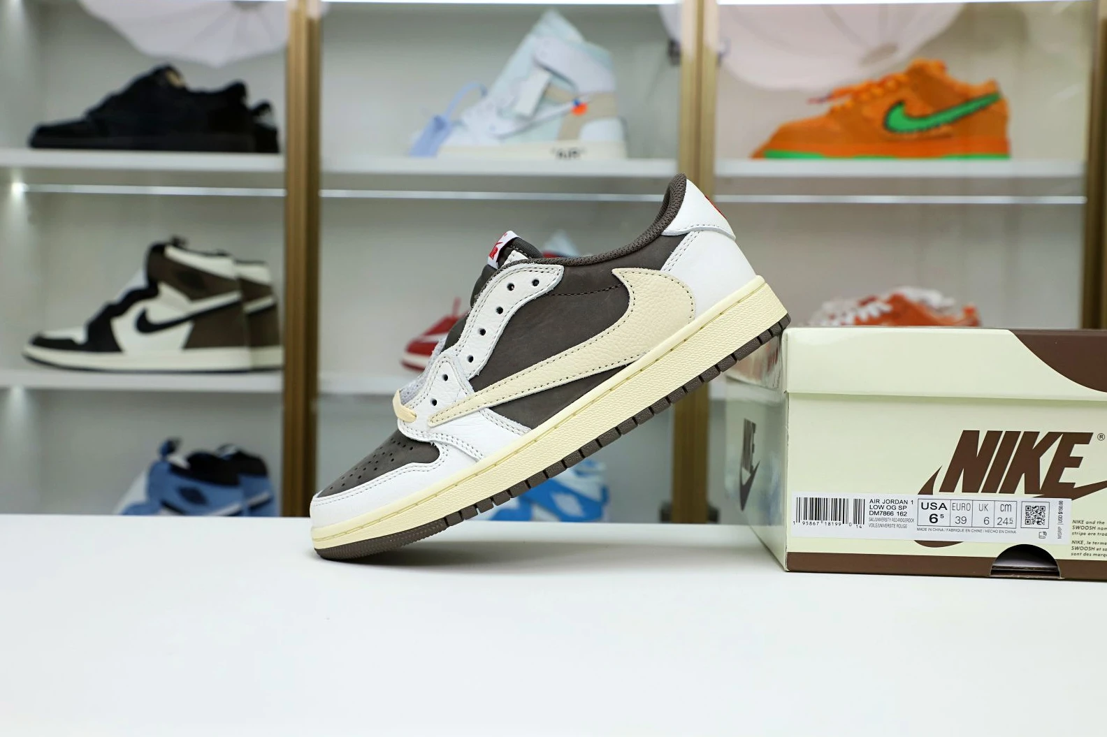 Comfortable Kimikick TRAVIS SCOTT X AIR JORDAN 1 LOW OG REVERSE MOCHA 1933