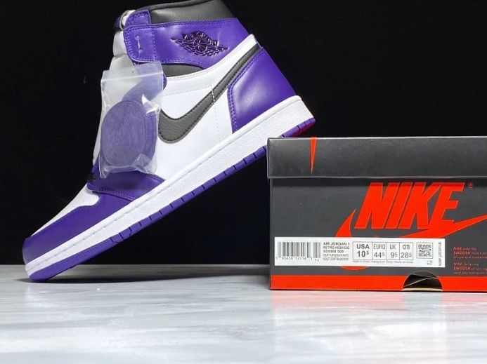 Comfortable air jordan 1 aj1 court purple white 555088- 1246
