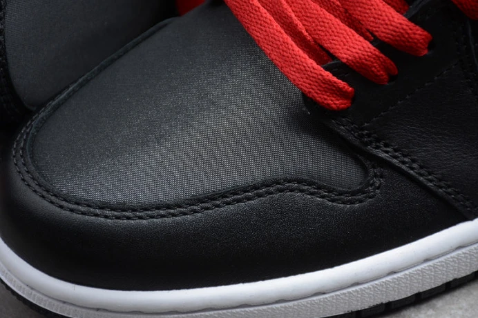 Comfortable air jordan 1 high black satin 555088- 1256