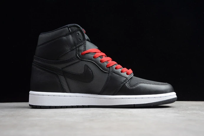 Comfortable air jordan 1 high black satin 555088- 1256