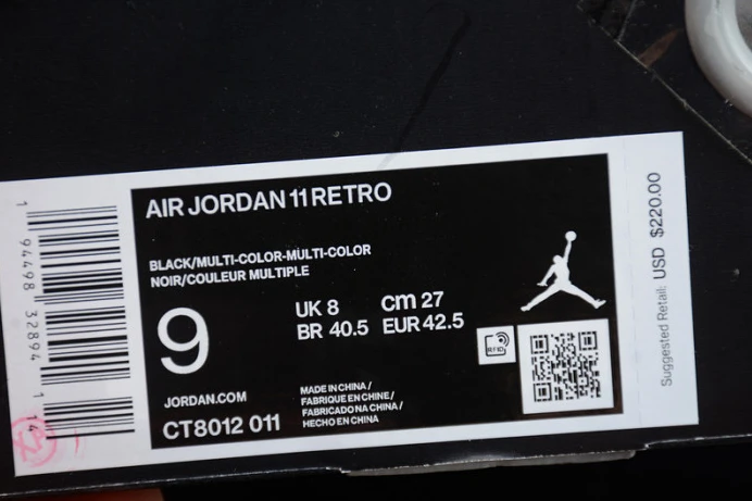 Comfortable air jordan 11 retro “25th anniversary” ct8012- 1392