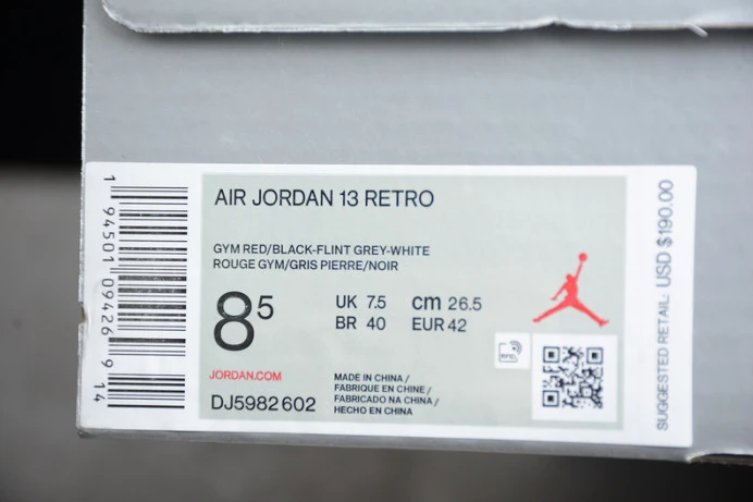 Comfortable air jordan 13 reverse bred dj5982- 1435