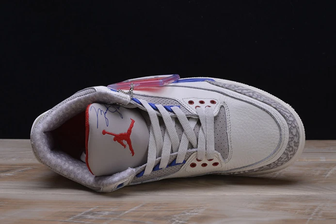 Comfortable air jordan 3 retro "charity game" sail red mens 136064- 1182