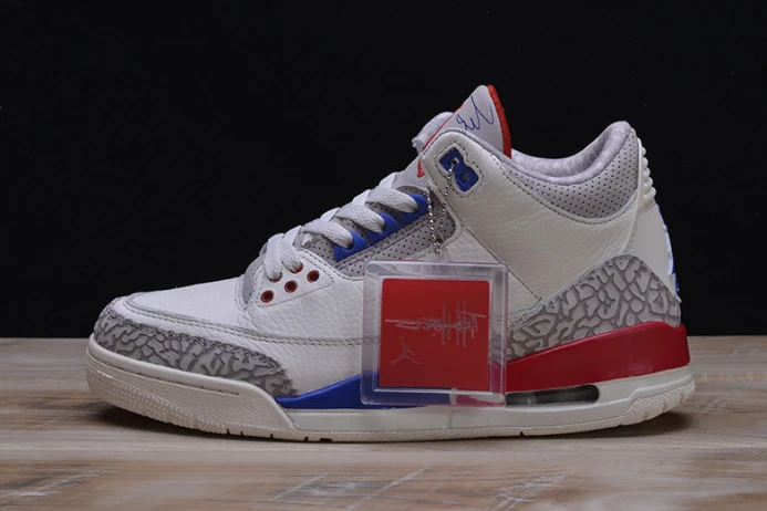 Comfortable air jordan 3 retro "charity game" sail red mens 136064- 1182