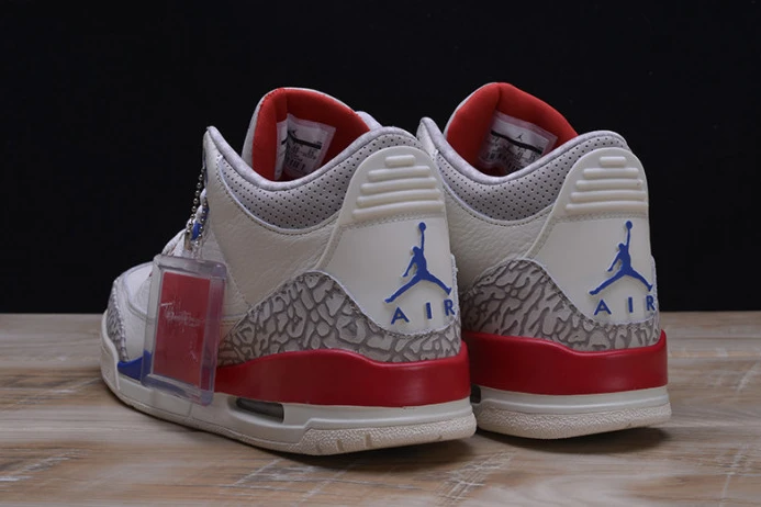 Comfortable air jordan 3 retro "charity game" sail red mens 136064- 1182