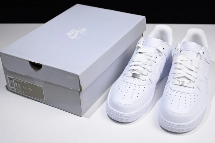 Comfortable nike air force 1 07 all triple white classic shoes sneakers af1 315122- 3099