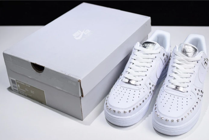 Comfortable nike air force 1 low stars white ar0639- 2999
