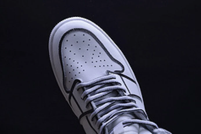Comfortable nike air jordan 1 retro “comic 3d pencil” white hand-painted mens aa4724- 1320