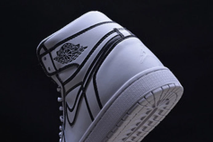 Comfortable nike air jordan 1 retro “comic 3d pencil” white hand-painted mens aa4724- 1320
